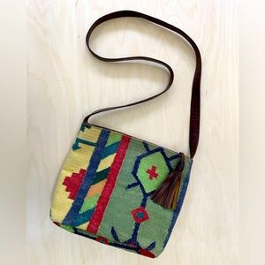 Vintage southwestern Boho Woven Crossbody Bag like Freepeople